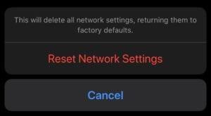 iPhone: resetirajte mrežne postavke