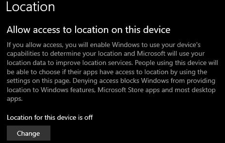 Виндовс 10: Онемогућите услуге локације
