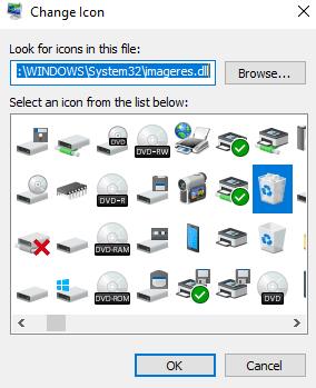 Виндовс 10: Промените икону корпе за отпатке