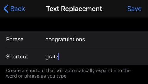 iPhone: Πώς να διαμορφώσετε την αυτόματη αντικατάσταση κειμένου