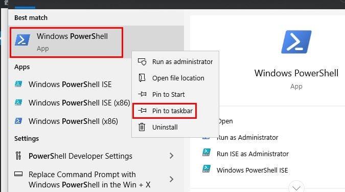 7 τρόποι για να ανοίξετε το PowerShell στα Windows 10