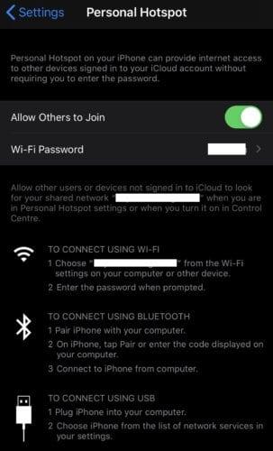 iPhone: Kuinka ottaa Mobile Hotspot käyttöön