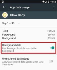 Android: activa o desactiva les dades de fons