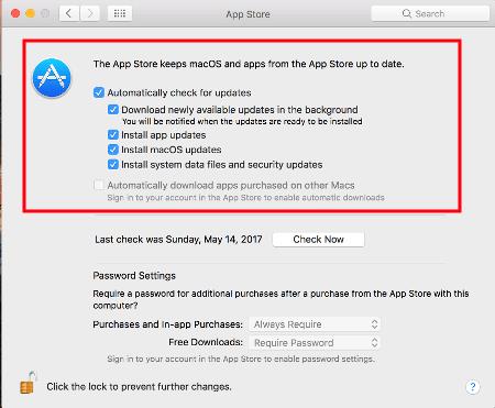 Deaktiver Apple Software Update Screen