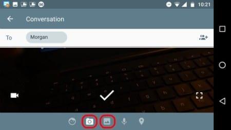 Android: Lähetä kuva sähköpostitse tai tekstiviestinä