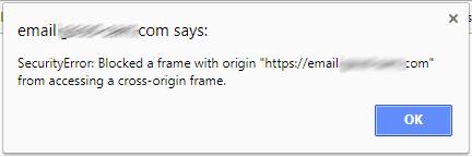 Google Chrome: ignora l'error "S'ha bloquejat un marc amb origen per accedir a un marc d'origen creuat".