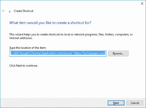 Kako napraviti prečac na radnoj površini sustava Windows za određeni preglednik