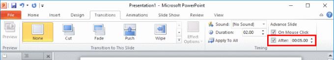 Com avançar automàticament les diapositives de PowerPoint 2016