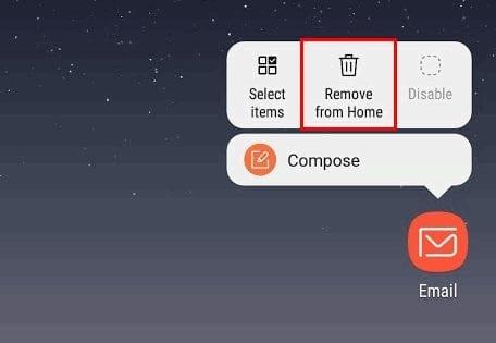 Hur man tar bort ikonen från Galaxy S9 hemskärm