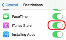 Ikona iTunes Store manjka v iPhonu ali iPadu