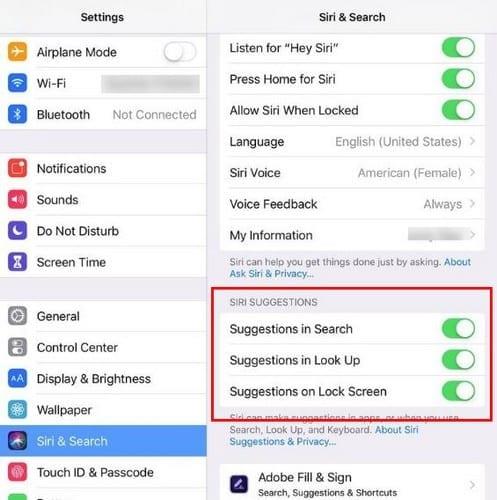 A Siri alkalmazásjavaslatok eltávolítása iPhone és iPad készüléken