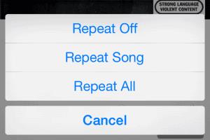 Ρυθμίστε το τραγούδι σε επανάληψη σε iPhone, iPad και iPod Touch