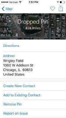 Αποθήκευση τοποθεσίας στον χάρτη σε iPhone ή iPad