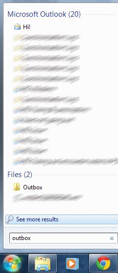 Поправете заседналото съобщение в Outlook 2019 Outbox