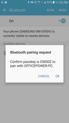 Flytja skrár á milli Android og Windows 10 með Bluetooth