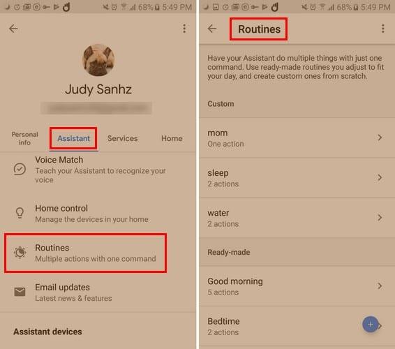 Ako nastaviť rutiny Asistenta Google