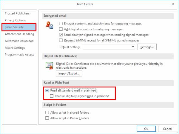 Com canviar la vista a HTML o text sense format a Outlook 2019, 2016 i 365