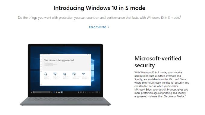 Utgivningsdatum, nyheter och funktioner för Windows 10 S-läge