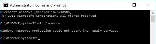 Windows: parandage viga "Windowsi ressursikaitse ei saanud remonditeenust käivitada".