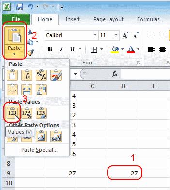 Nukopijuokite ir įklijuokite reikšmes be formulių „Excel 2019“, 2016 ir 365