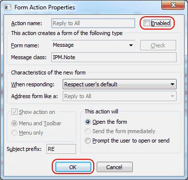 Jak vypnout „Odpovědět všem“ pro příjemce e-mailu v aplikaci Outlook 2019/2016/365