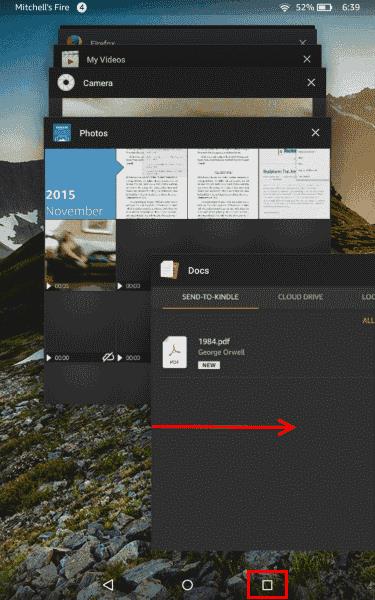 Zatváranie aplikácií na Kindle Fire