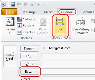 Outlook 2019/365: Rādīt BCC lauku