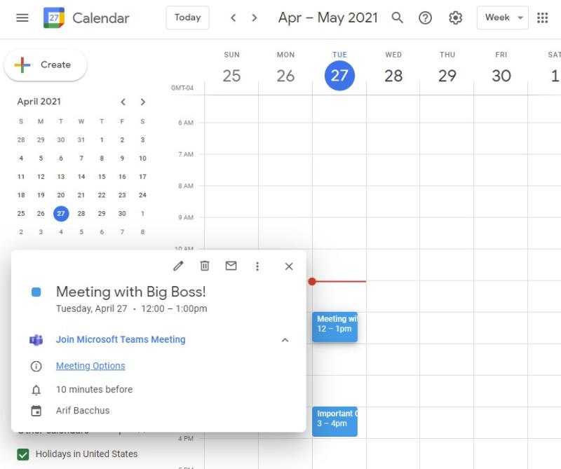 Jak snadno naplánovat schůzku Microsoft Teams z Kalendáře Google