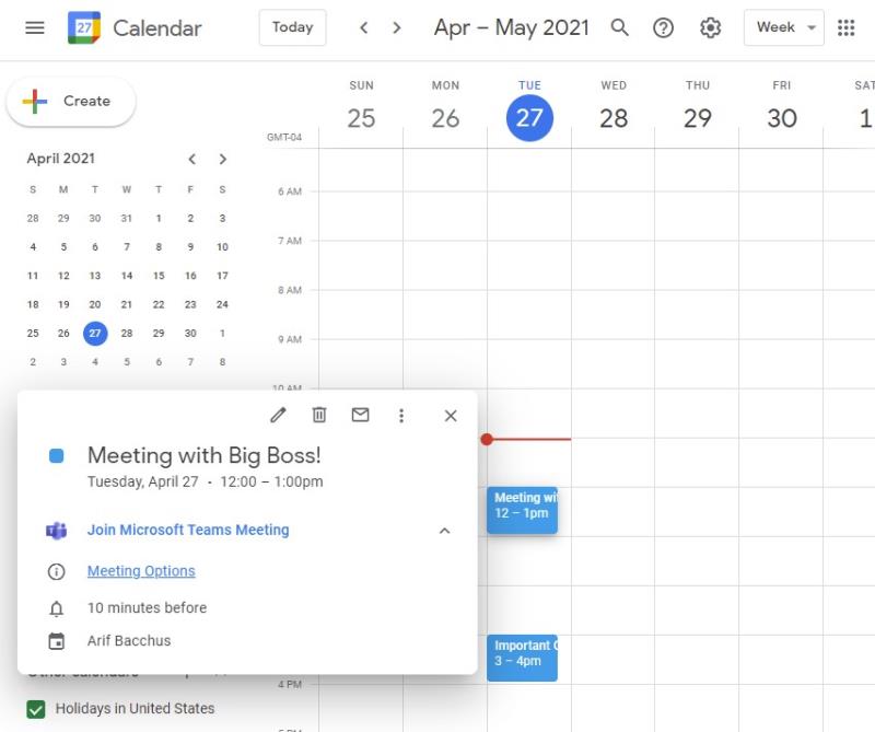 Si të planifikoni me lehtësi një takim të Ekipeve të Microsoft nga Google Calendar