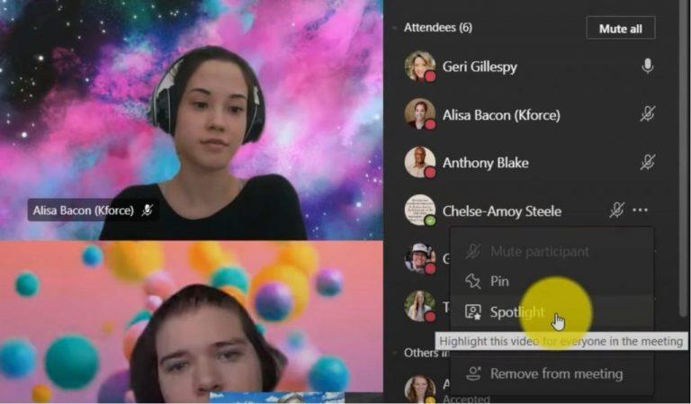 Kuinka korostaa joku Microsoft Teams -kokouksessa ja miksi saatat haluta