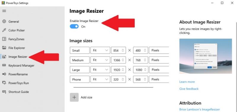 Com canviar la mida de les imatges fàcilment amb PowerToys a Windows 10 per estalviar temps