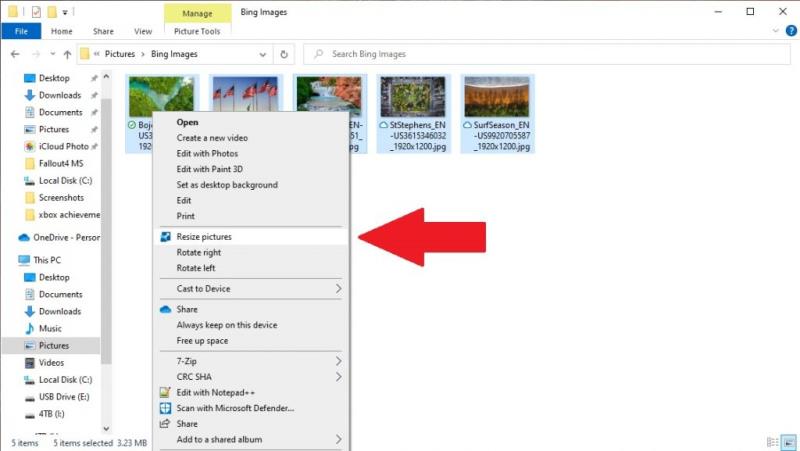 Kā viegli mainīt attēlu izmērus, izmantojot PowerToys operētājsistēmā Windows 10, lai ietaupītu laiku