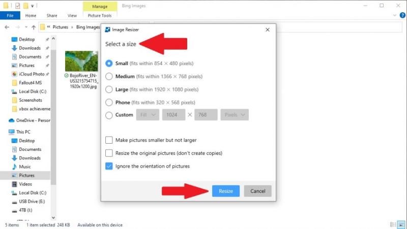 Kā viegli mainīt attēlu izmērus, izmantojot PowerToys operētājsistēmā Windows 10, lai ietaupītu laiku