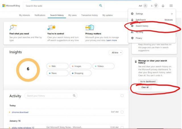 Si të pastroni historinë tuaj të kërkimit në Bing dhe historinë e Microsoft Edge dhe të merrni kontrollin e privatësisë suaj