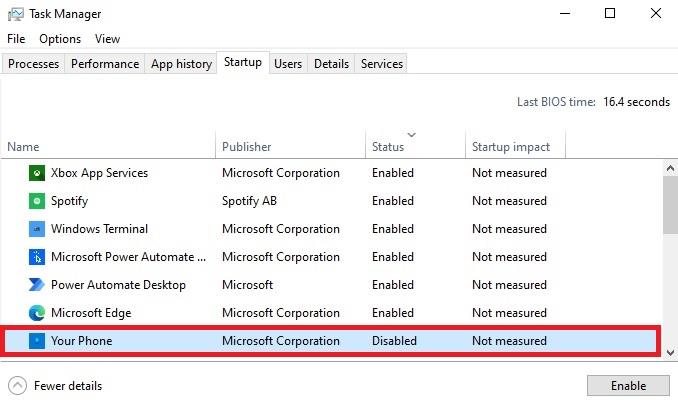 Як зупинити відкриття телефону під час запуску в Windows 10