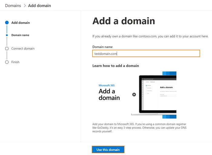 Kohandatud domeeninime lisamine oma Microsoft 365 kontole