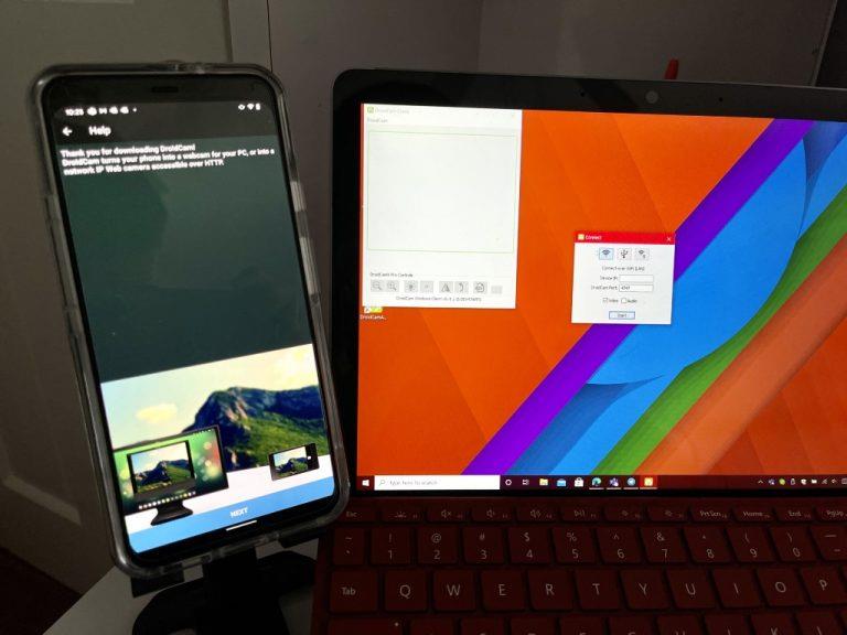 Kuidas kasutada oma Android-telefoni veebikaamerana Microsoft Teamsis opsüsteemis Windows 10