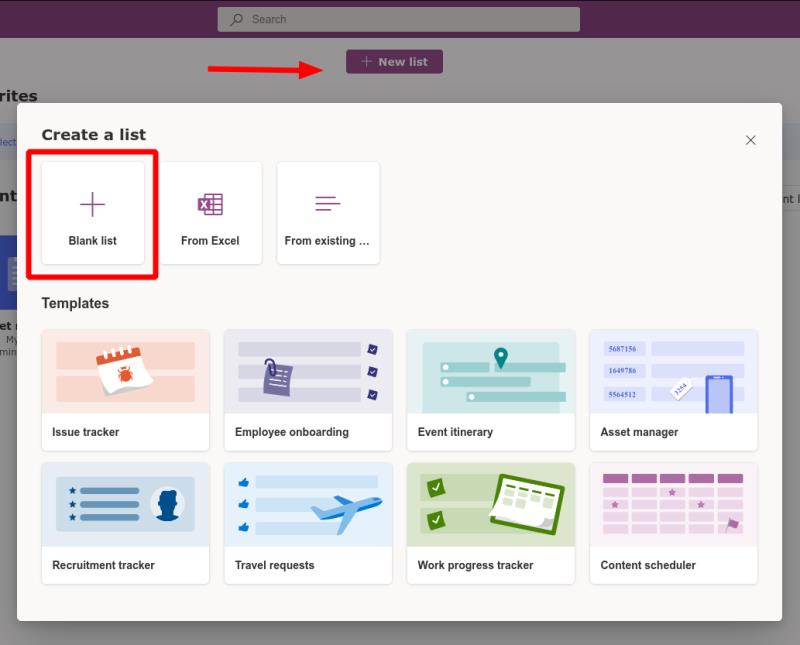 Списъци на Microsoft - Как да създадете нов списък от нулата