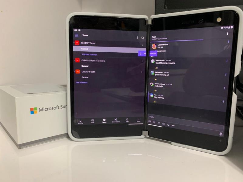 Padomi un ieteikumi, kā maksimāli izmantot Microsoft Teams pakalpojumā Surface Duo