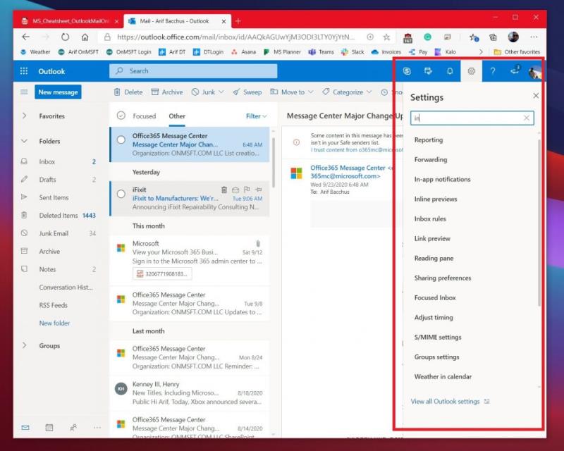 Näpunäiteid ja näpunäiteid Outlook.com-i maksimaalseks kasutamiseks