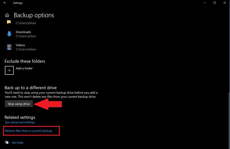 Com utilitzar l'historial de fitxers per fer una còpia de seguretat segura a Windows 10