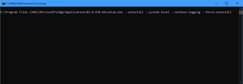 Kuinka poistaa Microsoft Edgen asennus kokonaan Windows 10:ssä