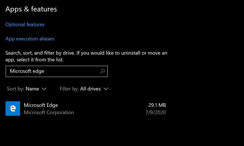 Sådan afinstalleres Microsoft Edge fuldstændigt på Windows 10