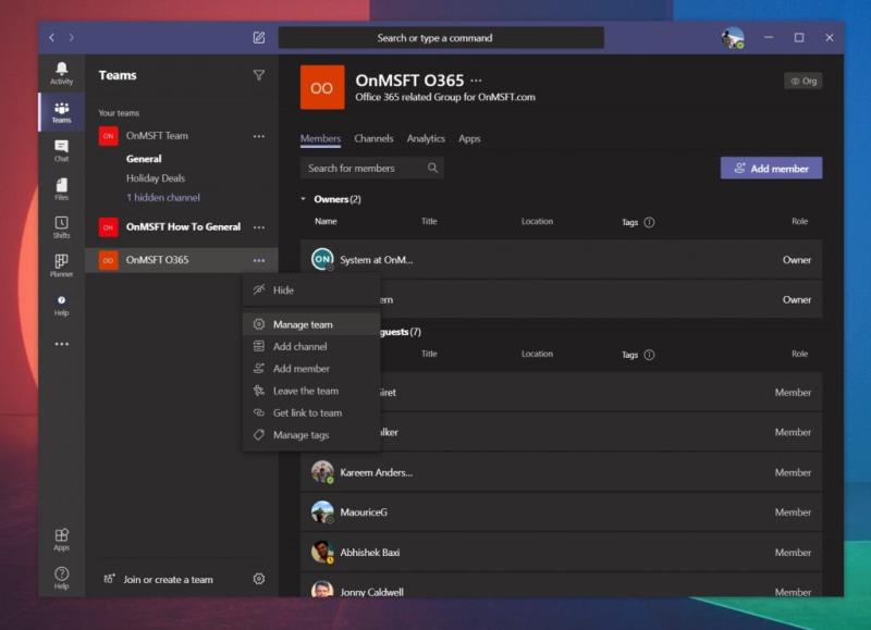 Hur man tar bort någon från ett team i Microsoft Teams