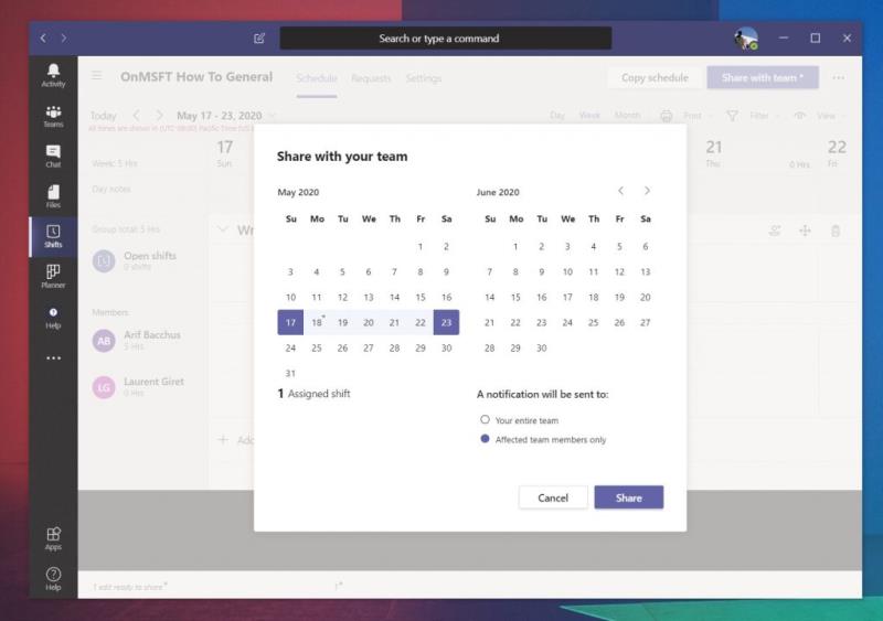 Sådan bruger du Shifts i Microsoft Teams til at administrere arbejdstider, tidsplaner og mere