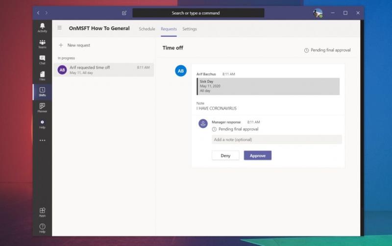 Как да използвате Shifts в Microsoft Teams за управление на работното време, графиците и други