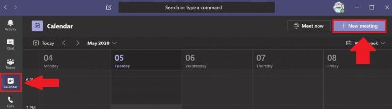 Kako ustvariti načrtovano ali takojšnje srečanje v Microsoft Teams