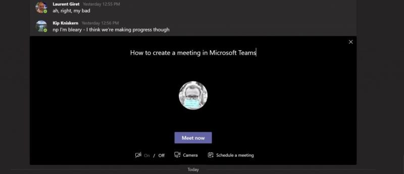 Kako stvoriti zakazani ili trenutni sastanak u Microsoft Teams