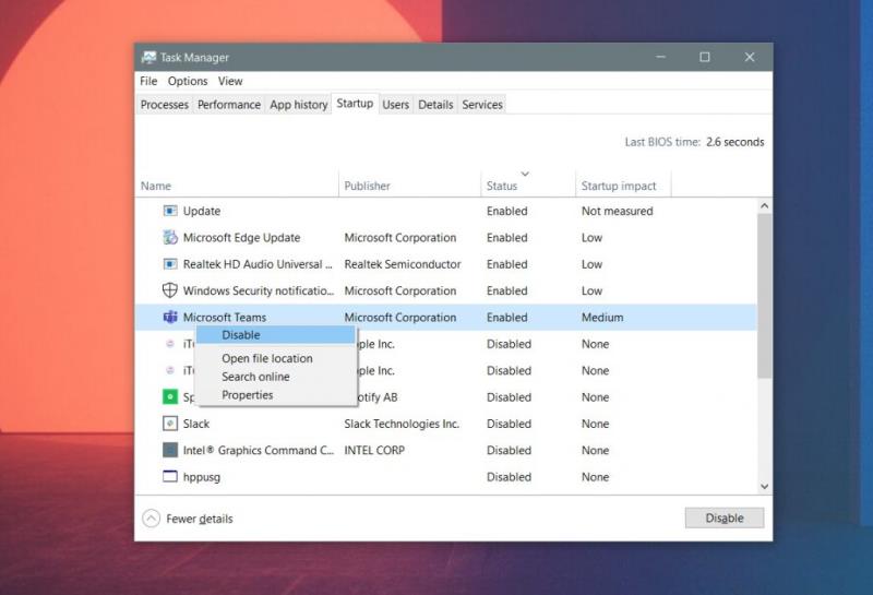 Jak zastavit automatické spouštění Microsoft Teams v systému Windows 10