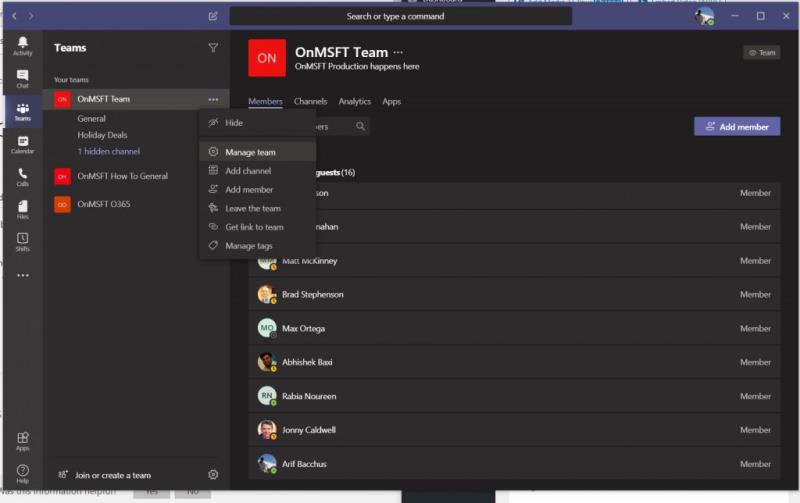 Kako preveriti spletno prisotnost v Microsoft Teams